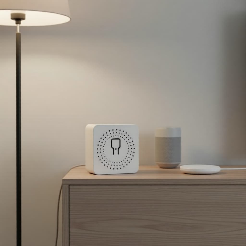Interruptor Inteligente Tuya 16A 2 Vias WiFi Mini, Temporizador Automação, Controle Remoto, Compatível com Alexa/Google