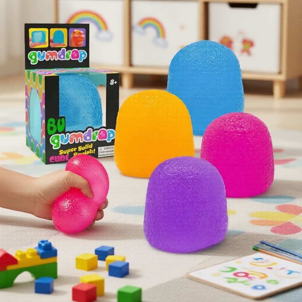 Bala de Maltose Squeeze-to-Play: Brinquedos Fofos para Alívio de Estresse para Escritório e Crianças