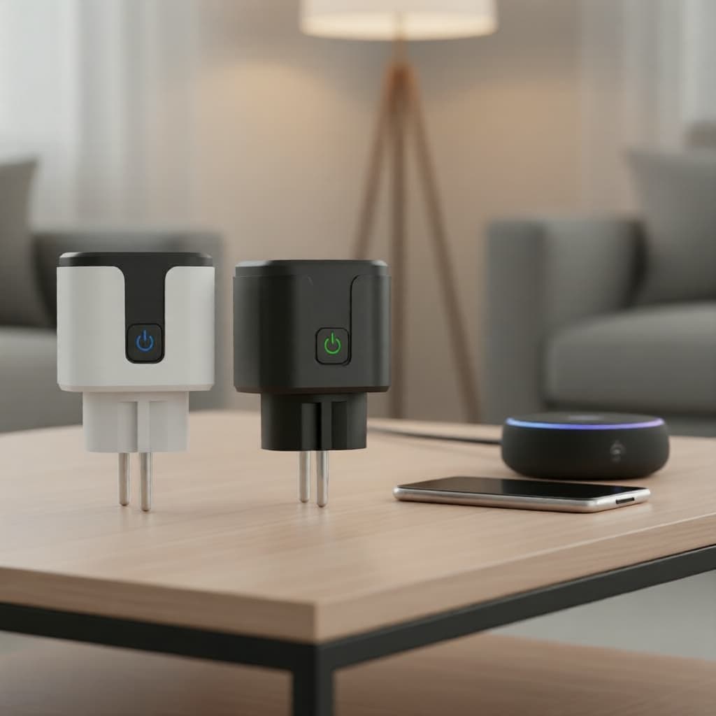 Tomada Inteligente WiFi 20A com Tomada Europeia, Monitor de Consumo de Energia, Temporizador Regressivo, Controle por