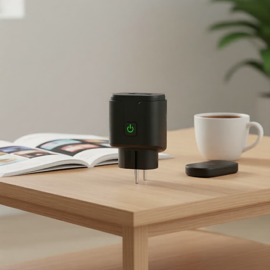 Tomada Inteligente 20A com Wi-Fi, Monitor de Energia e Temporizador Programável, Compatível com Google Home, SmartThings