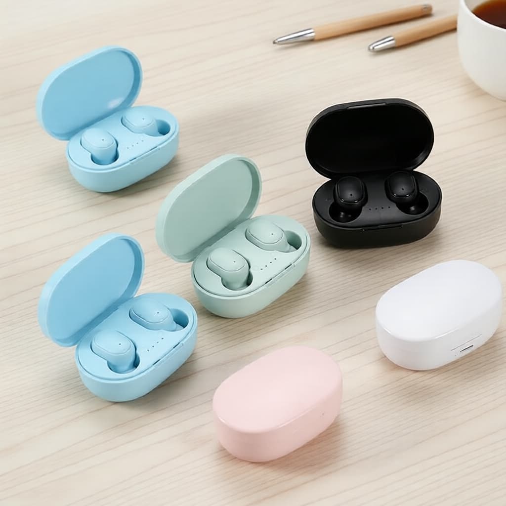 Fones de ouvido sem fio A6S controlados por botão, Bluetooth HD Call, estéreo com graves profundos esportivos, display