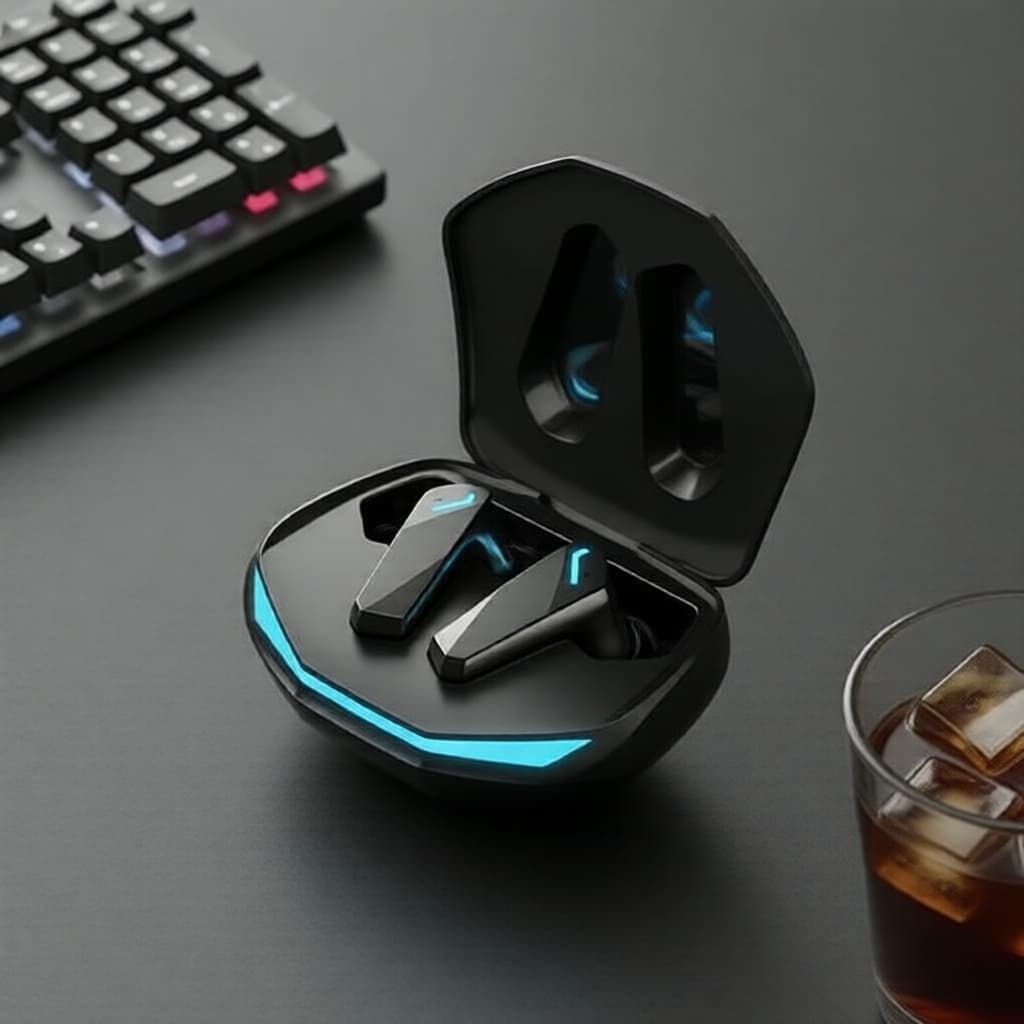 Lenovo GM2 Pro Fones de Ouvido Gamer TWS - Luz LED, Fones de HiFi, À Prova d'Água e Cancelamento de Ruído para Uso