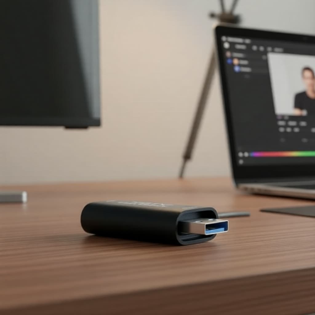 Placa de captura USB HDMI 4K em entrada, saída em 1080p para jogos, câmera e transmissão de vídeo