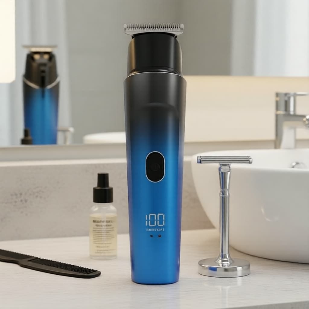 Kit de cuidados pessoais masculino à prova d'água 5 em 1 NIKAI – aparador de barba, aparador de nariz, cortador de