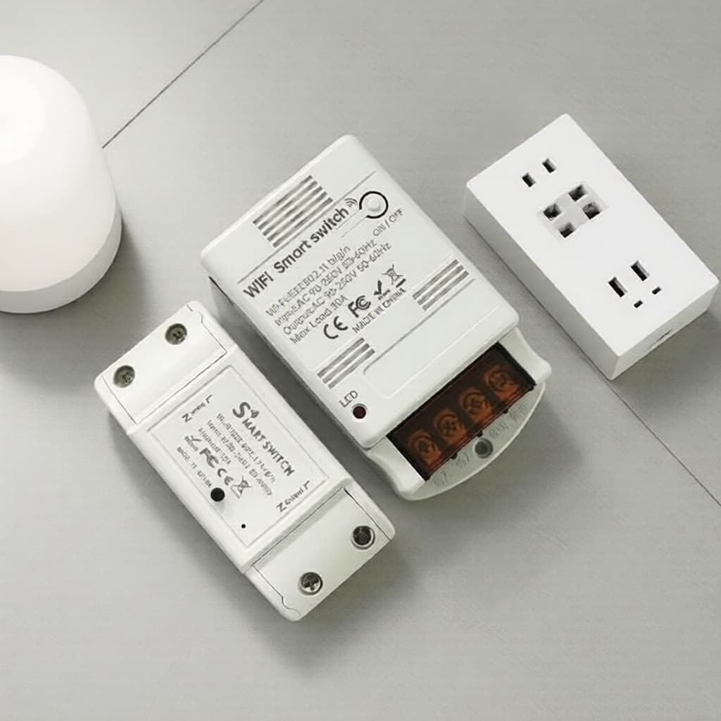 Interruptor Inteligente 30A Para Tuya WiFi Controlador De Bomba De Alta Potência Smart Life APP Sem Fio