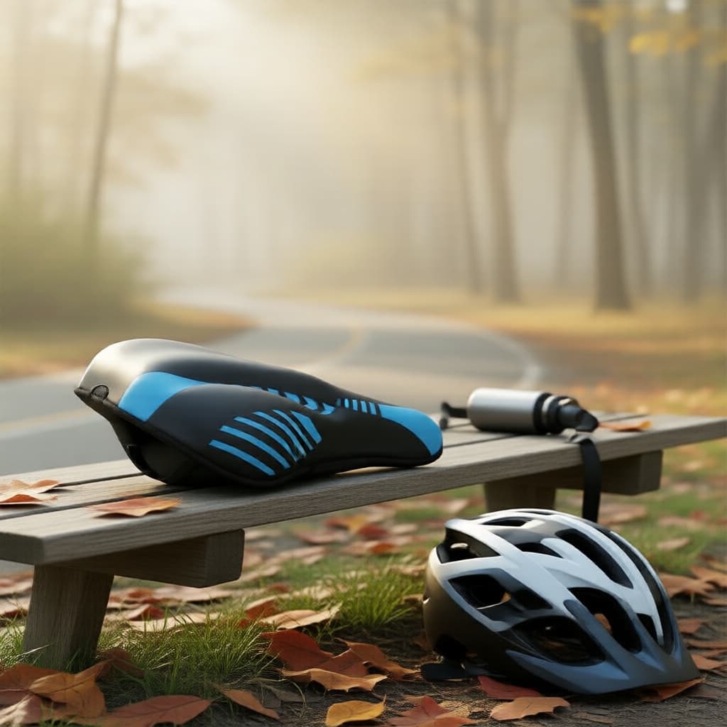Capa de Selim de Bicicleta 3D Respirável, Amortecimento Oco, Antiderrapante, Almofada Alívio de Dor no Quadril para MTB