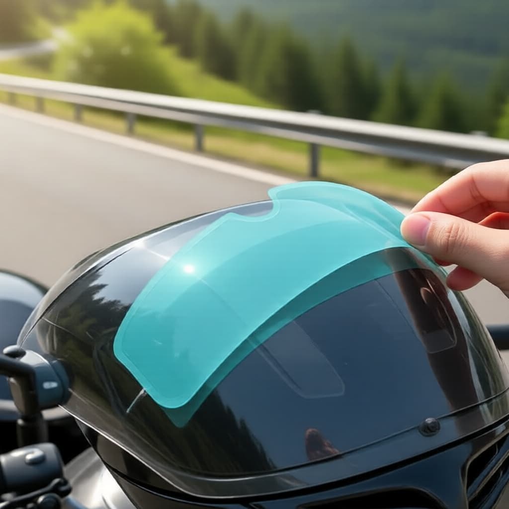 Película para Capacete de Moto Clear Vision - Protetor de Lente Antineblina e Antichuva para Qualquer Capacete