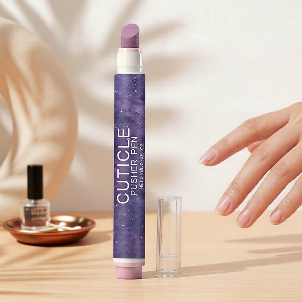 Caneta de Cuidado para Unhas com Óleo de Semente de Uva, Removedor de Cutículas Cerâmico de Micro-Dosagem para Cutículas