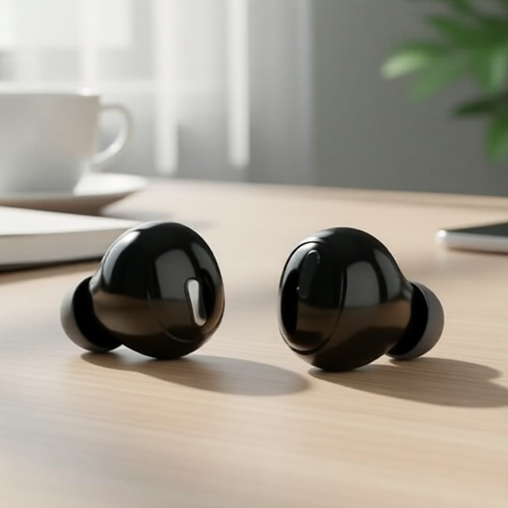 Fones de ouvido sem fio TWS intra-auriculares, redução de ruído, design esportivo, microfone integrado, viva-voz para