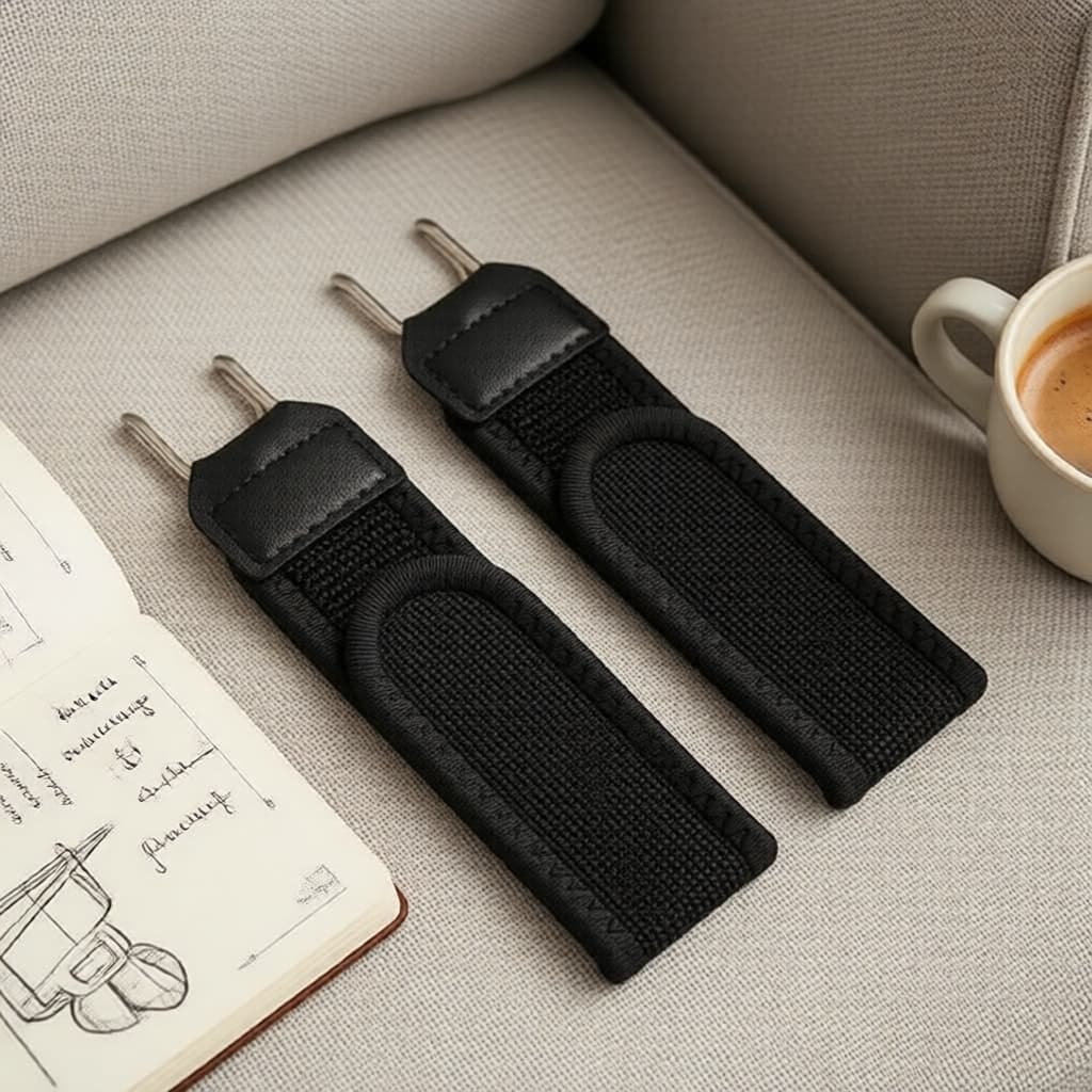 Conjunto de cinto ajustável masculino, sem fivela, elástico para cintura, adequado para academia e escritório