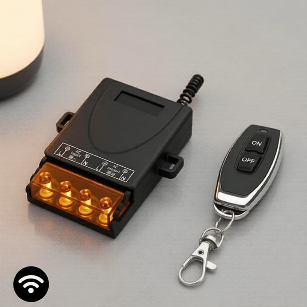 Interruptor Inteligente Axus 1CH RF433MHz Conjunto De Controlador Sem Fio Ac110v/220V 30A Receptor De Relé Com Transmiss