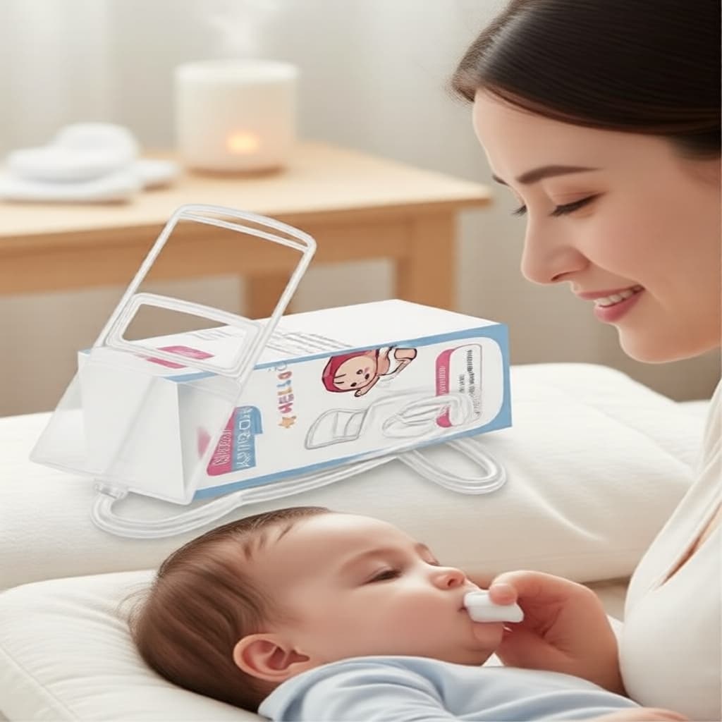 Aspirador Nasal Manual para Bebês, Sucção Suave para Recém-Nascidos e Crianças Pequenas, Alívio de Congestão e Remoção