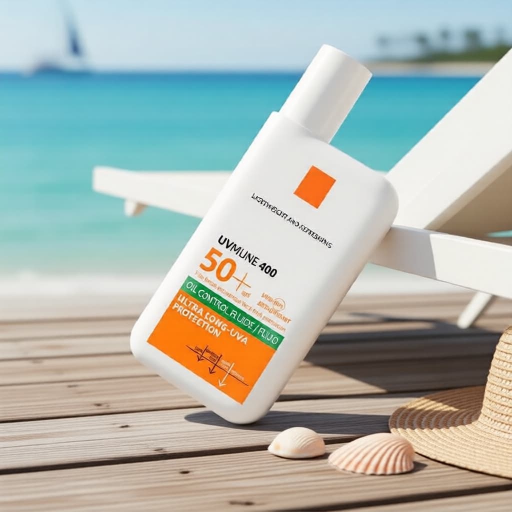 Bloqueador Solar UV Defense FPS 50+ - Barreira Duradoura, Creme Leve & Loção de Isolamento para a Pele