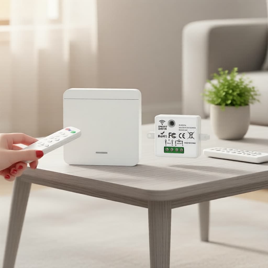 Interruptor Inteligente De Painel De Parede Tipo Axus 86 433 Mhz Sem Fio 1 2 3 Gang De Luz Com Controle RF Para