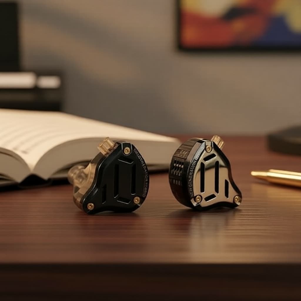 KZ ZS10 Pro 2 Fones de Ouvido Intra-Auriculares com Fio, 10 Drivers Híbridos, Cabo Removível 2 Pinos, Isolamento de