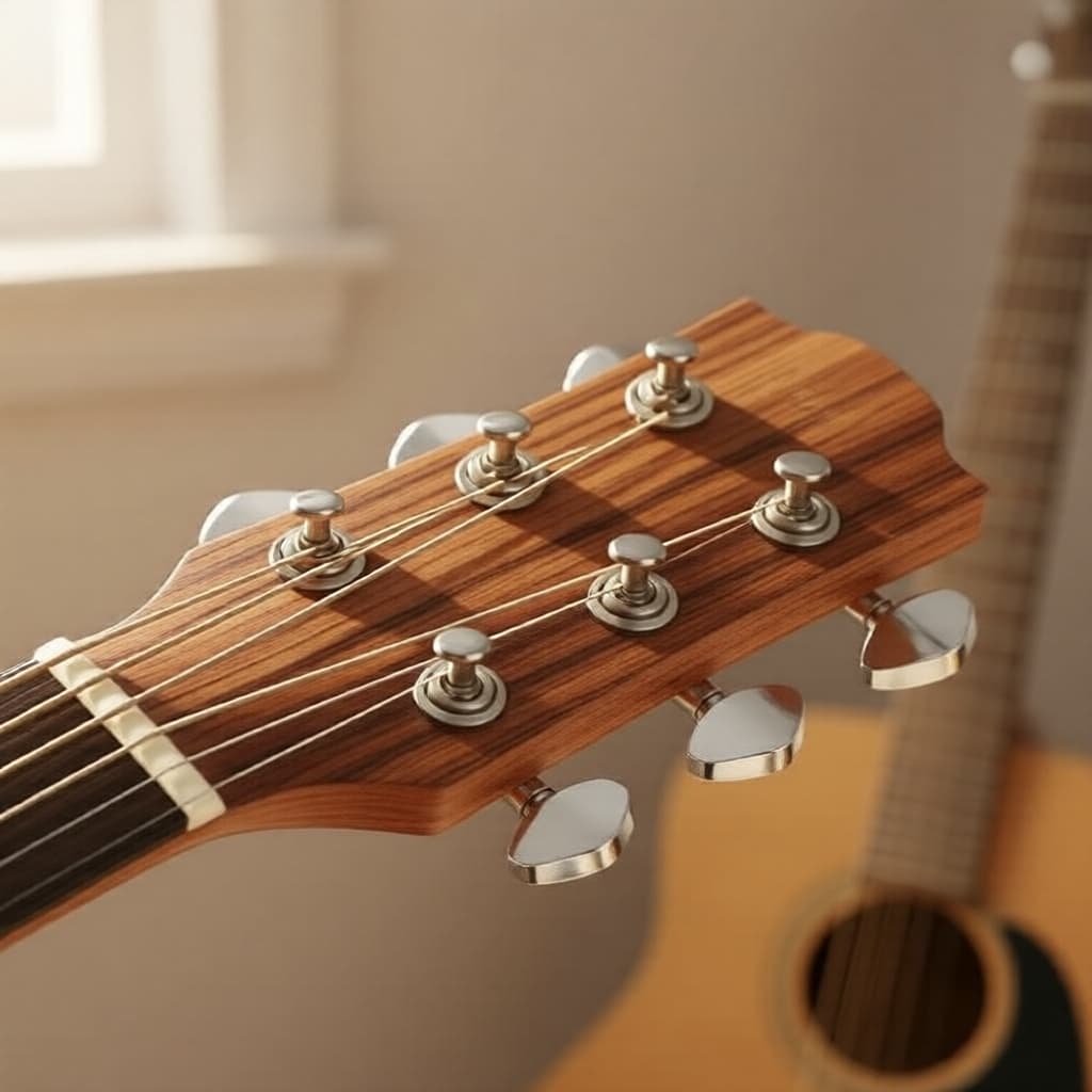 Maçanetas de afinação prateadas IRIN para violão folk, fechadas, com parafuso, acessórios para violão acústico