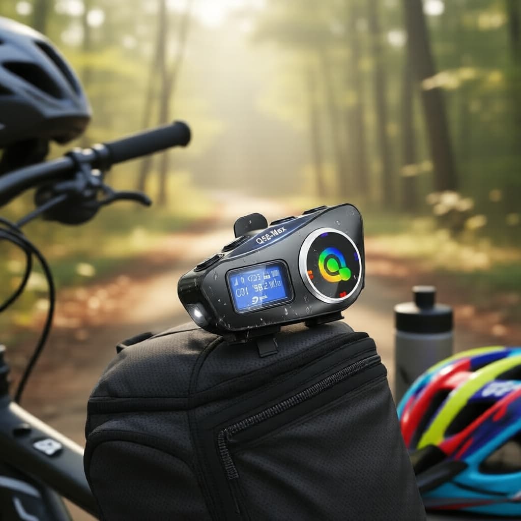 Q58-Max 1/2 unidades Fones de ouvido Bluetooth sem fio para capacete de moto, intercomunicador, rádio FM,