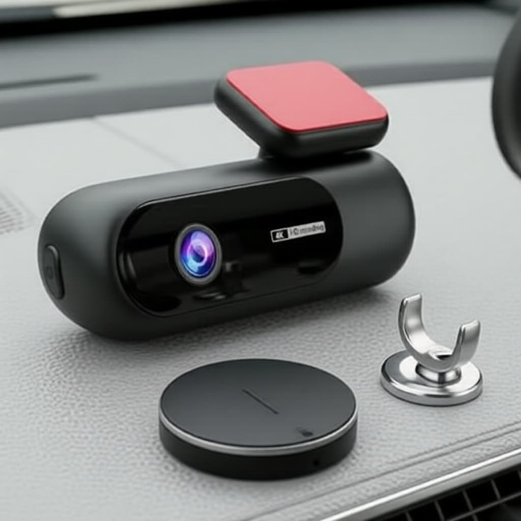 Câmera Veicular 4K 1080P Gravador DVR com Controle por Voz e Monitoramento de Estacionamento