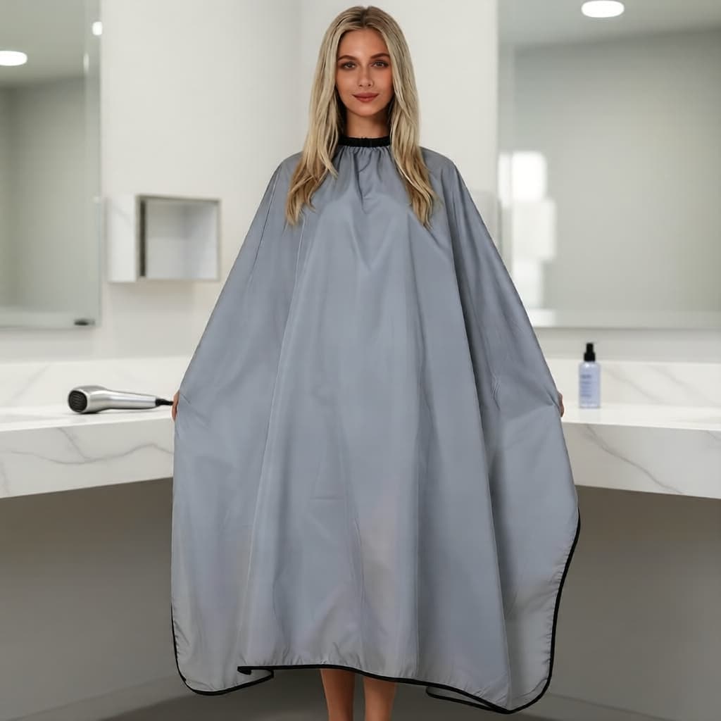 Capa de Corte de Cabelo Repelente à Água para Barbeiros, Salões e Cuidados Domésticos