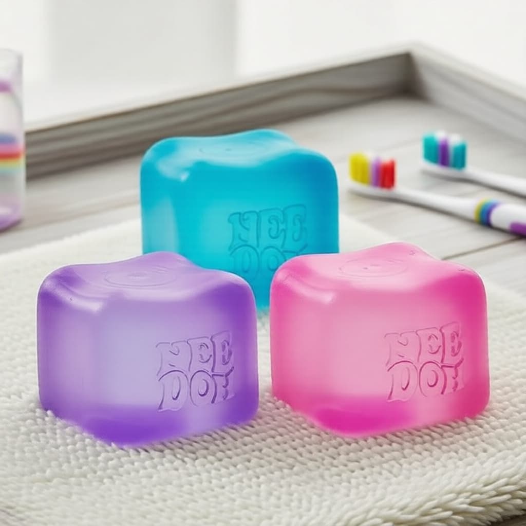 NeeDoh Nice Cube - Brinquedo Antistress Macio e Resistente