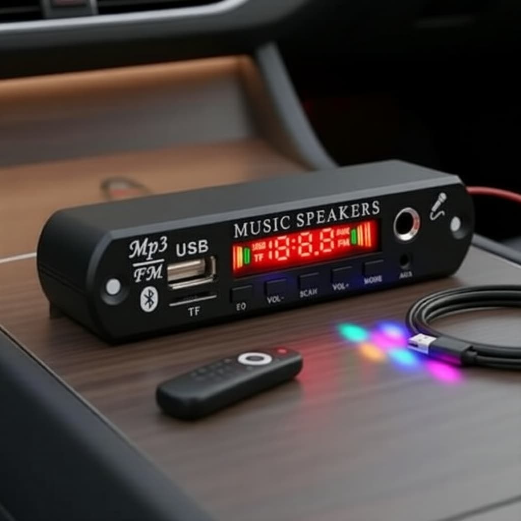 Pro Áudio DIY: Placa de Controle de 5-12V com Módulos Digitais MP3, Display e Múltiplas Interfaces