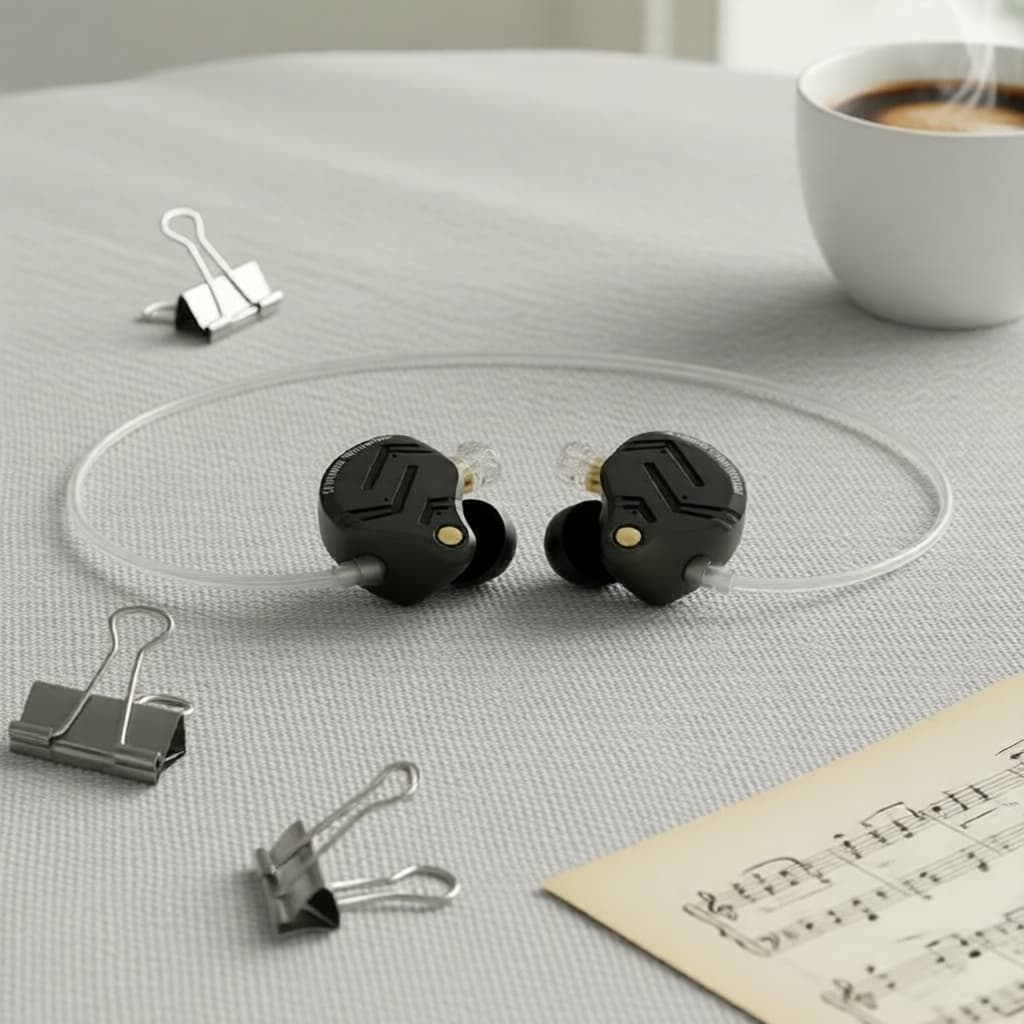 KZ ZS12 PRO X: Fones de ouvido com fio Hifi IEMs, 1DD 5BA híbridos, fones de ouvido intra-auriculares com cabo 2 pinos