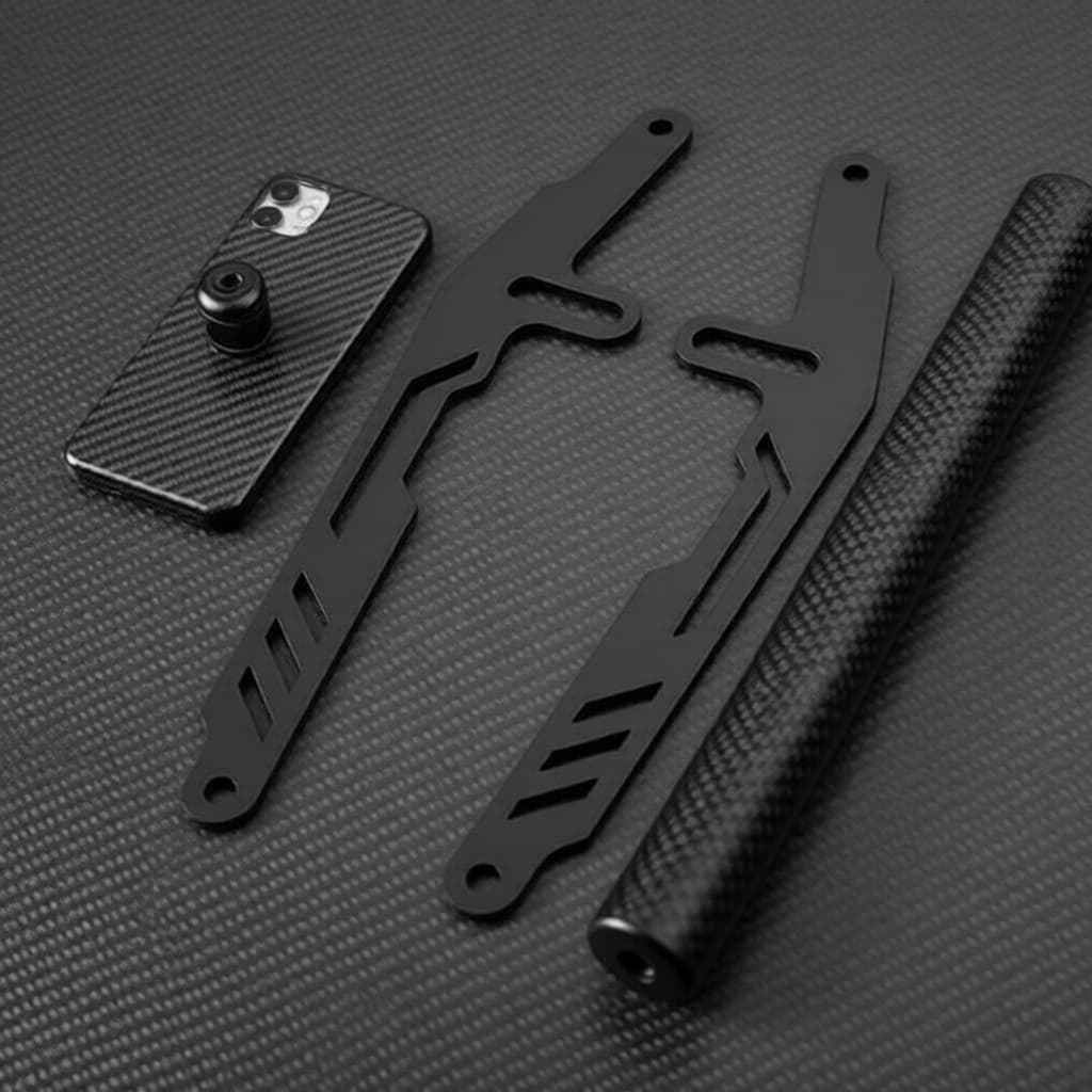 Suporte de Celular para Moto Forzontes 368G - Suporte de Metal Ajustável para GPS e Navegação