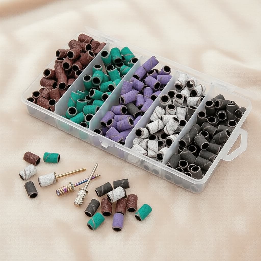 Conjunto de Bandas de Lixa para Unhas Manicure #80 #120 #180 para Brocas de Lixa Elétrica