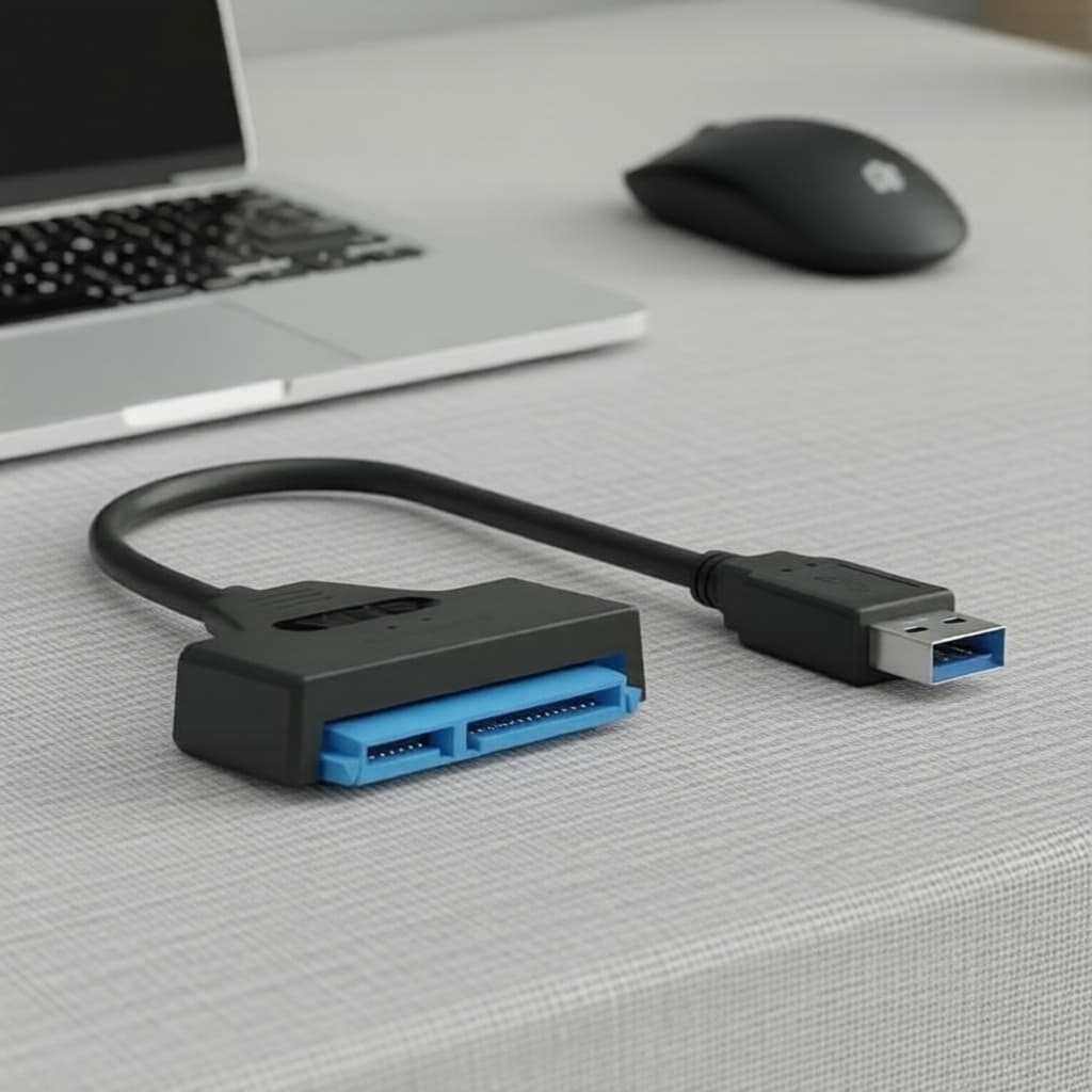 Adaptador de cabo USB 3.0 de 22 pinos para HDD/SSD SATA de 2,5 pol., leitor de disco externo para PC