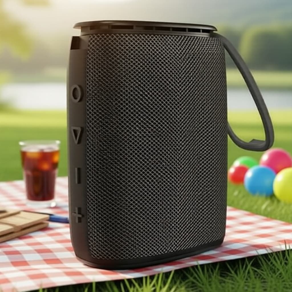 Caixa de Som Bluetooth à prova d'água IPX7 estéreo TWS, Mini Caixa de Som Exterior à prova de respingos com cartão TF,