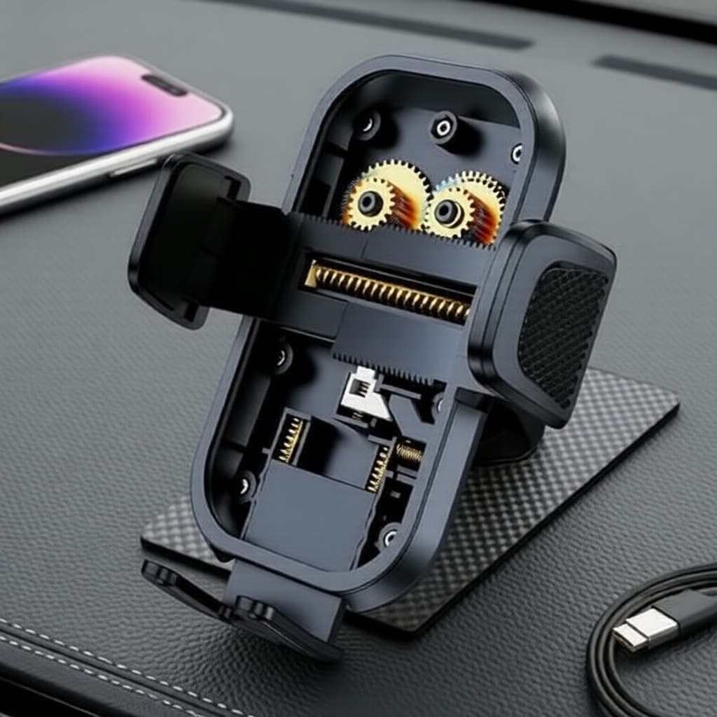 Novo Suporte Veicular TOPK [Presilha mais larga e gancho metálico] para casos espessos