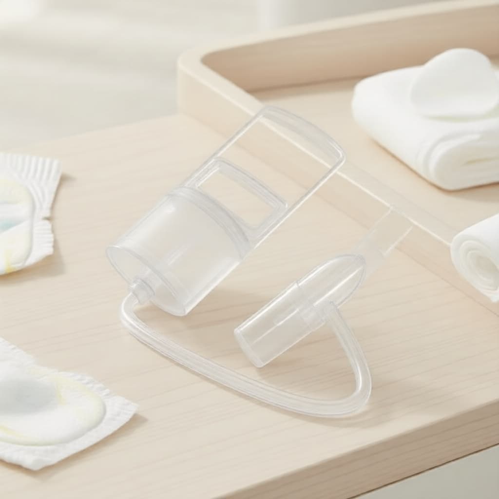 Aspirador nasal portátil suave para bebês e crianças pequenas – Aspirador de muco por sucção a vácuo, limpador nasal