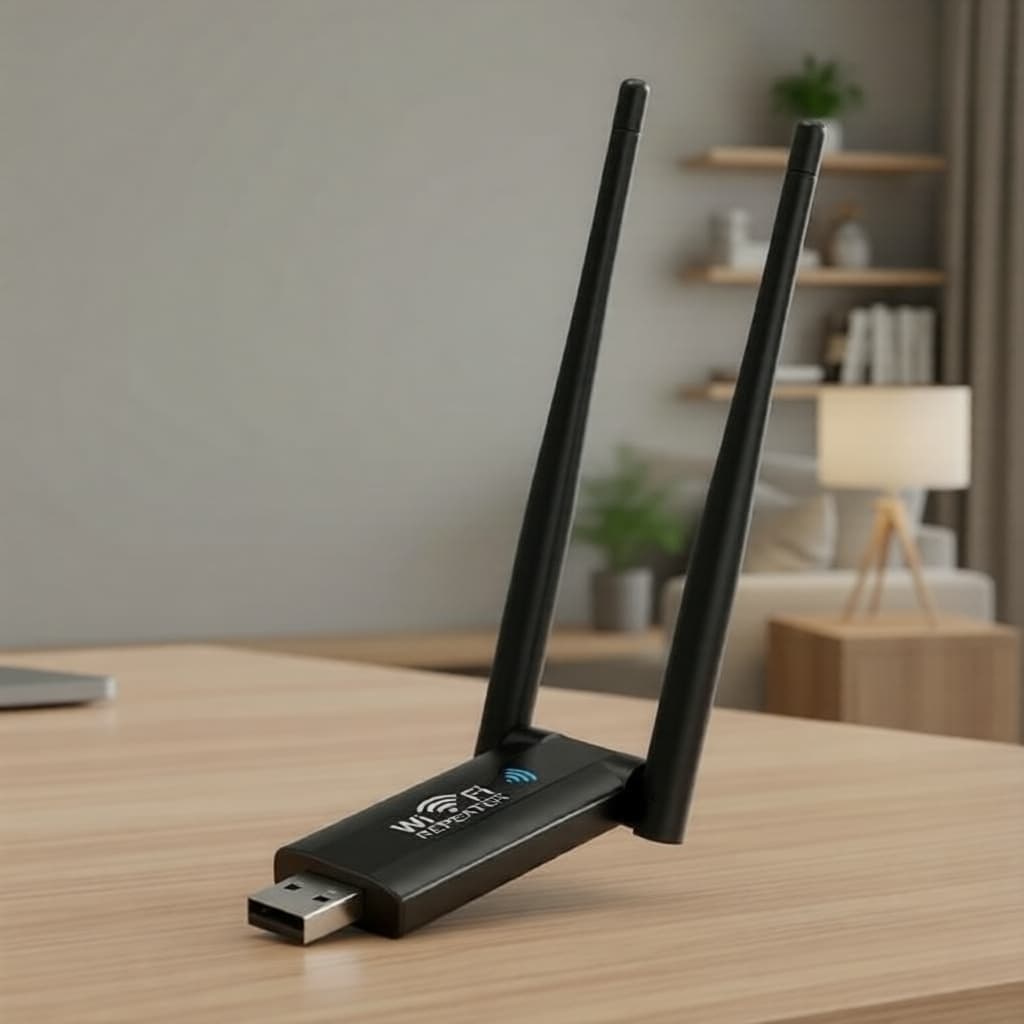 Repetidor de Sinal Wi-Fi USB 2,4G 300Mbps para Redes em Grandes Residências