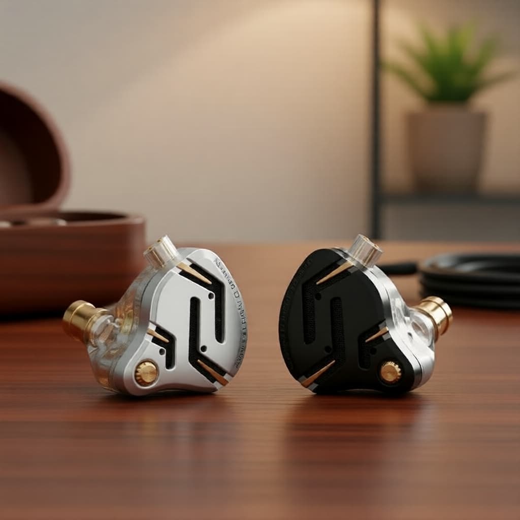 KZ ZS12 PRO 2 Fones de Ouvido Intra-Auriculares Híbridos 6 Drivers (5 BA + 1 DD), com Graves Profundos, para Jogos e