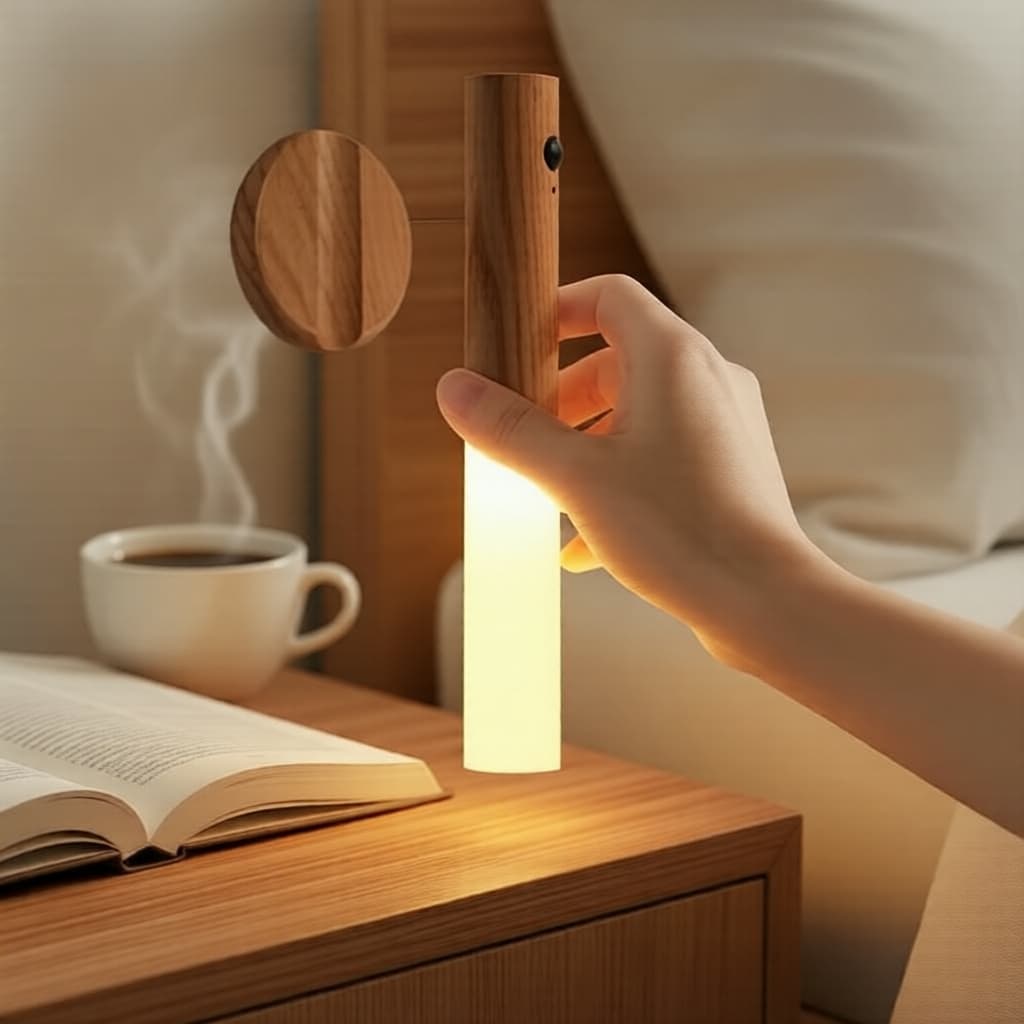 1PC Axus 2026 LED Lâmpada de Parede Recarregável com Sensor de Movimento e Sensor de Ambiente Luz Noturna para Corredor