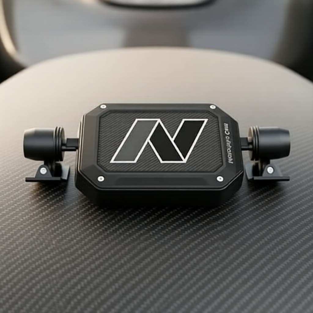 Câmera Veicular M2 2026 para Motocicleta 1080p HD à Prova d'Água com Dupla Câmera, Gravação em Loop, Visão Noturna,