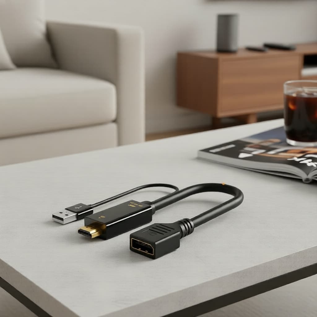 Adaptador HDMI para DP 4K@60Hz | DisplayPort | Cabo VGA | Cabo de Áudio