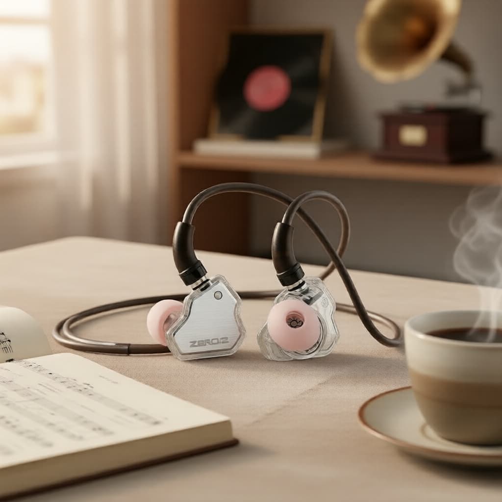 7Hz Zero 2 / Zero X Crinacle 10 mm DD Fones de Ouvido Intra-Auriculares com Fio, Fones de Ouvido Gamer, Cabo OFC, Sem