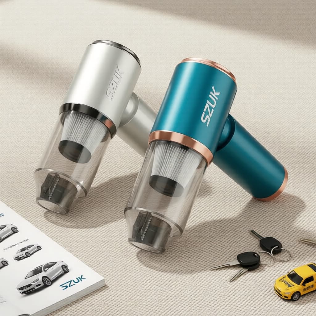 Aspirador de pó portátil para carro SZUK, mini portátil potente para carro e casa