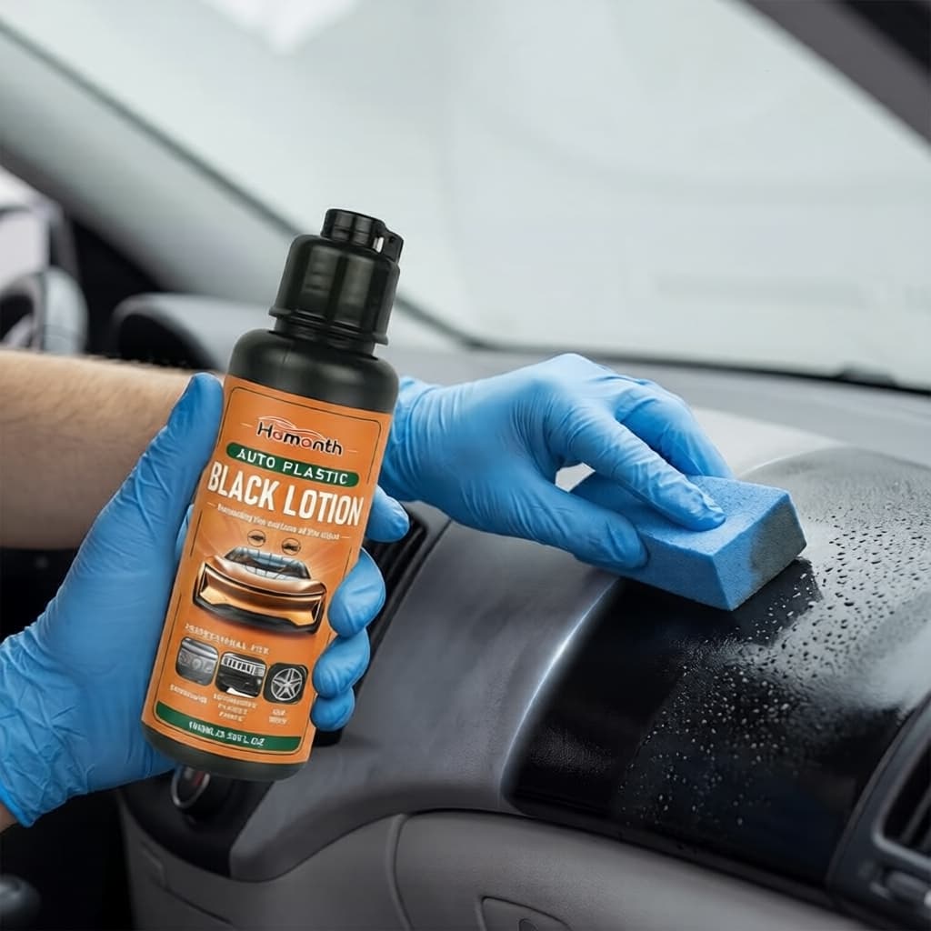 Restaurador de Plásticos Interiores de Carro - Revitalização de Acabamentos com Proteção UV e Fórmula Anti-Idade