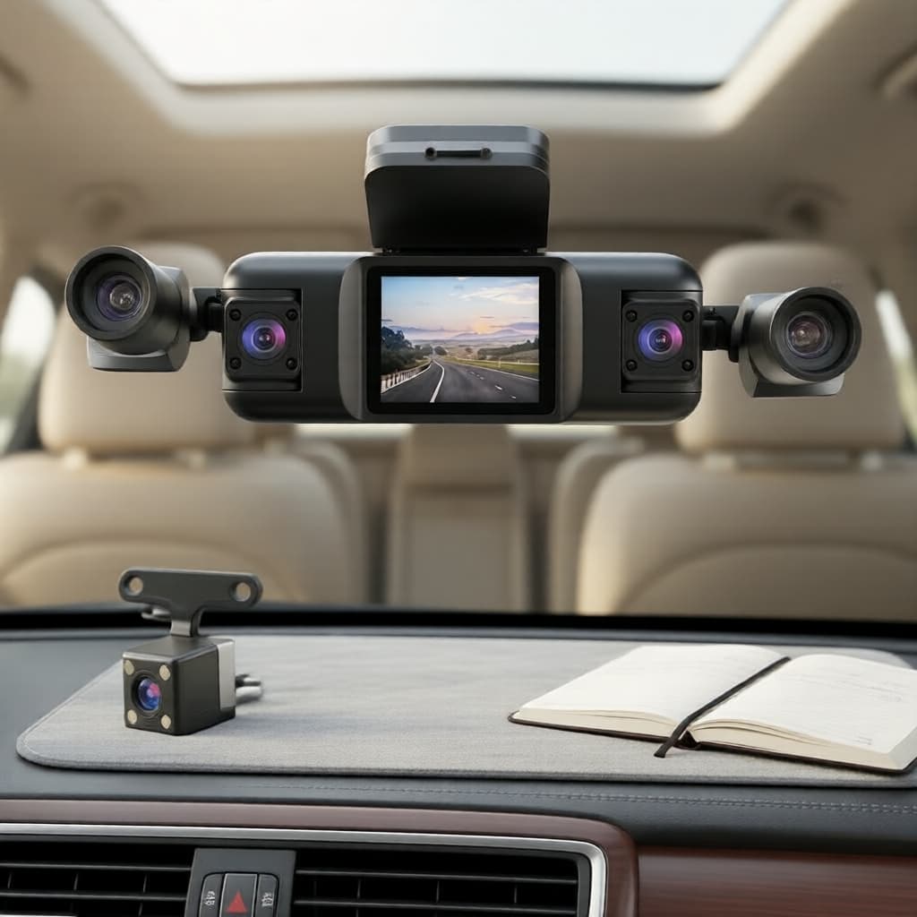 Câmera Veicular 4 Canais 360° com Visão Noturna e Monitoramento no Estacionamento