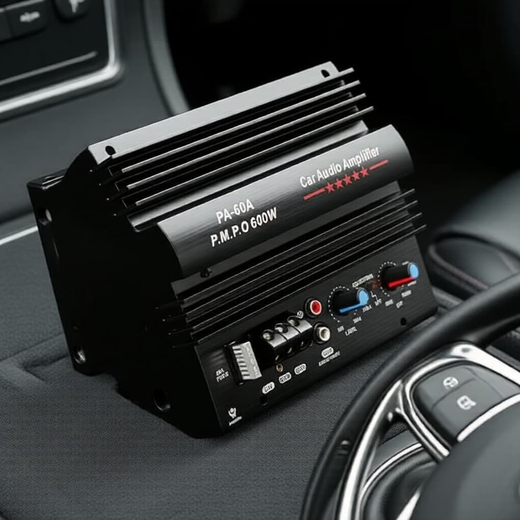 Placa Amplificadora de Carro 12V 600W, Módulo Mono Baixo, Subwoofer Sem Perdas, Upgrade de Áudio de Alta Potência