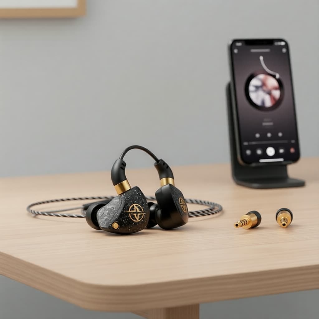 SPRISE New X6 Fones de Ouvido Intra-Auriculares Estéreo 3,5 mm Graves Profundos com Microfone