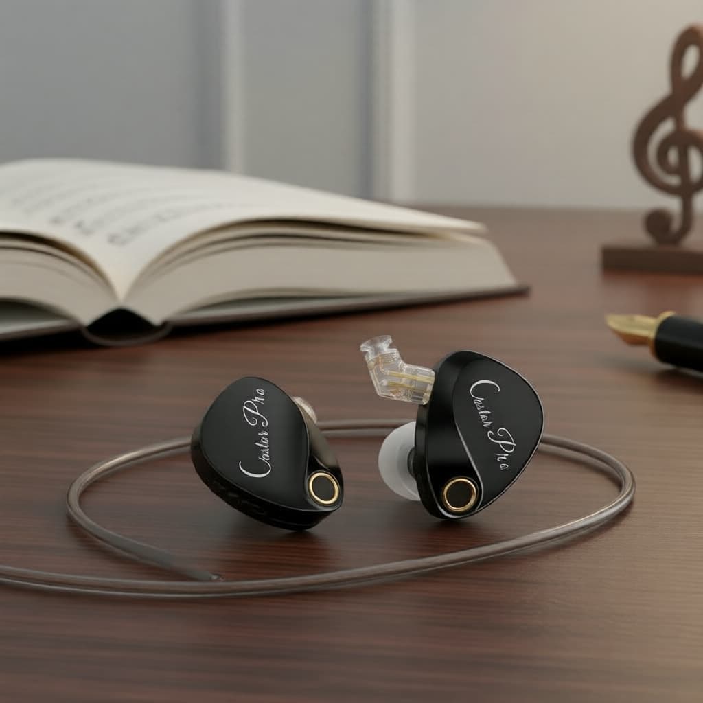 KZ Castor Pro Fones de Ouvido com Fio de 10mm Dual Driver, Som Estéreo HiFi Ajustável, Fones Gamer Intra-Auriculares