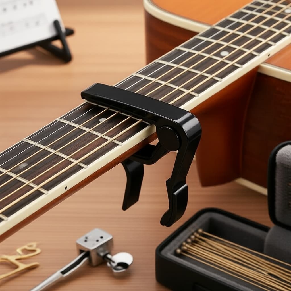 IRIN Capo Metálico Universal para Violões Acústicos e Elétricos de 6 Cordas