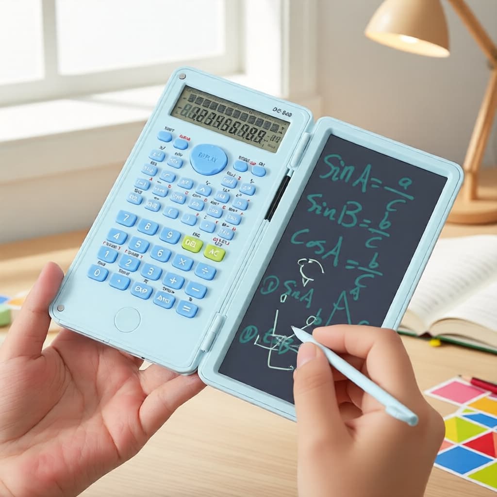 Calculadora Científica DS-869 com bloco de escrita, tela de 2 linhas, multifuncional para escola, exames, matemática,