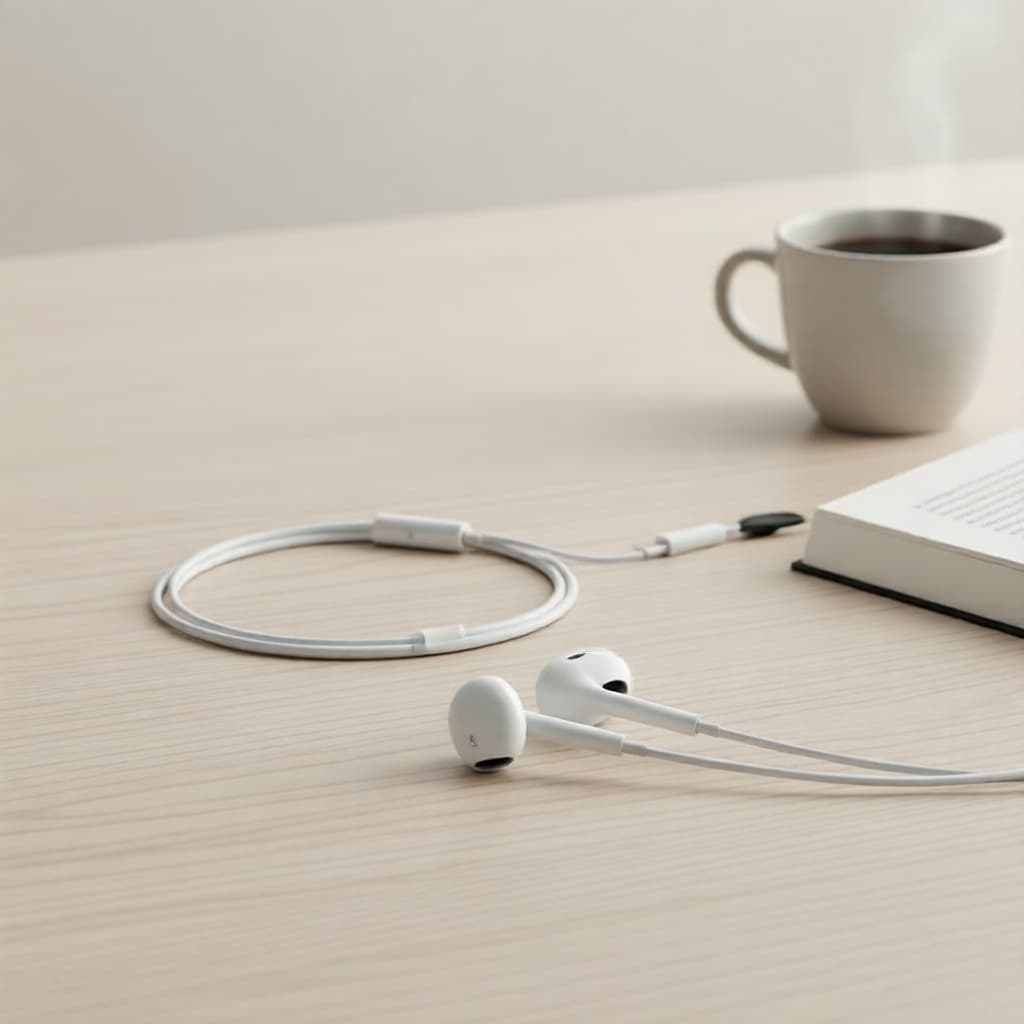 Fones de Ouvido Gen4 Intra-Auricular com Fio, Plug Plano, com Microfone, Fones de Ouvido Gamer Estéreo, Cancelamento de