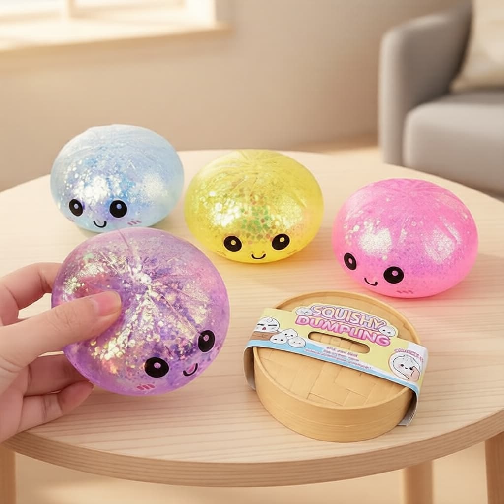 Brinquedo de alívio do estresse novidade - Baozi adorável e fofo, estilo maltose, para apertar e relaxar