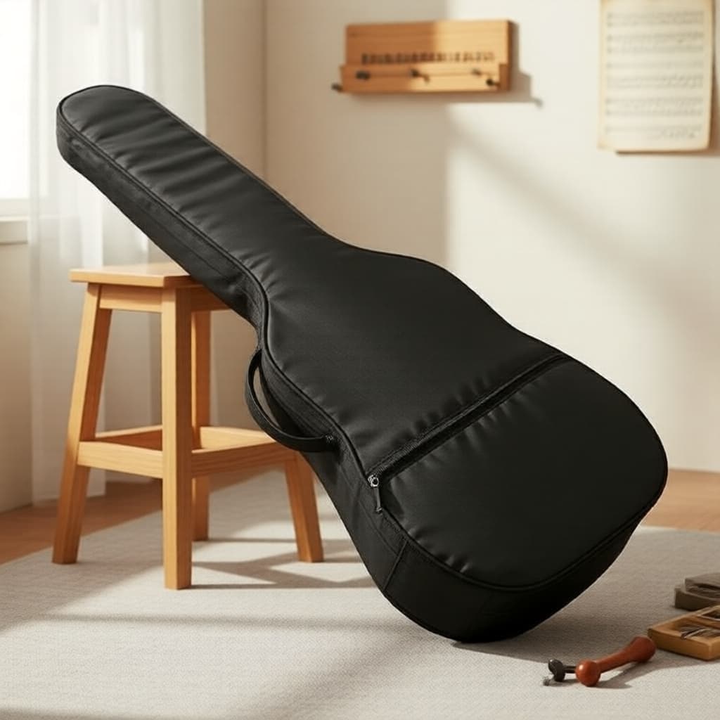 IRIN Bolsa Acolchoada para Violão Acústico 38/41 pol., Estojo Macio de Transporte com Alças para as Costas