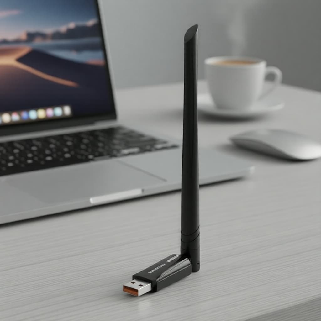 Adaptador USB WiFi 6 Bluetooth sem fio Vention 600Mbps compatível com desktops e PCs